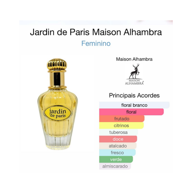 Maison Alhambra Jardin de Paris 100 ml (Ref. Olf.Jádore) - Imagem 2