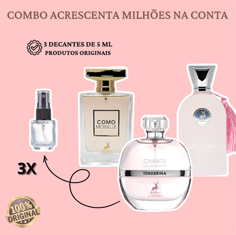 Combo de Milhões 3 Fracionados de 5ml